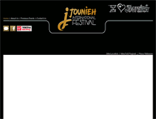 Tablet Screenshot of jouniehinternationalfestival.com